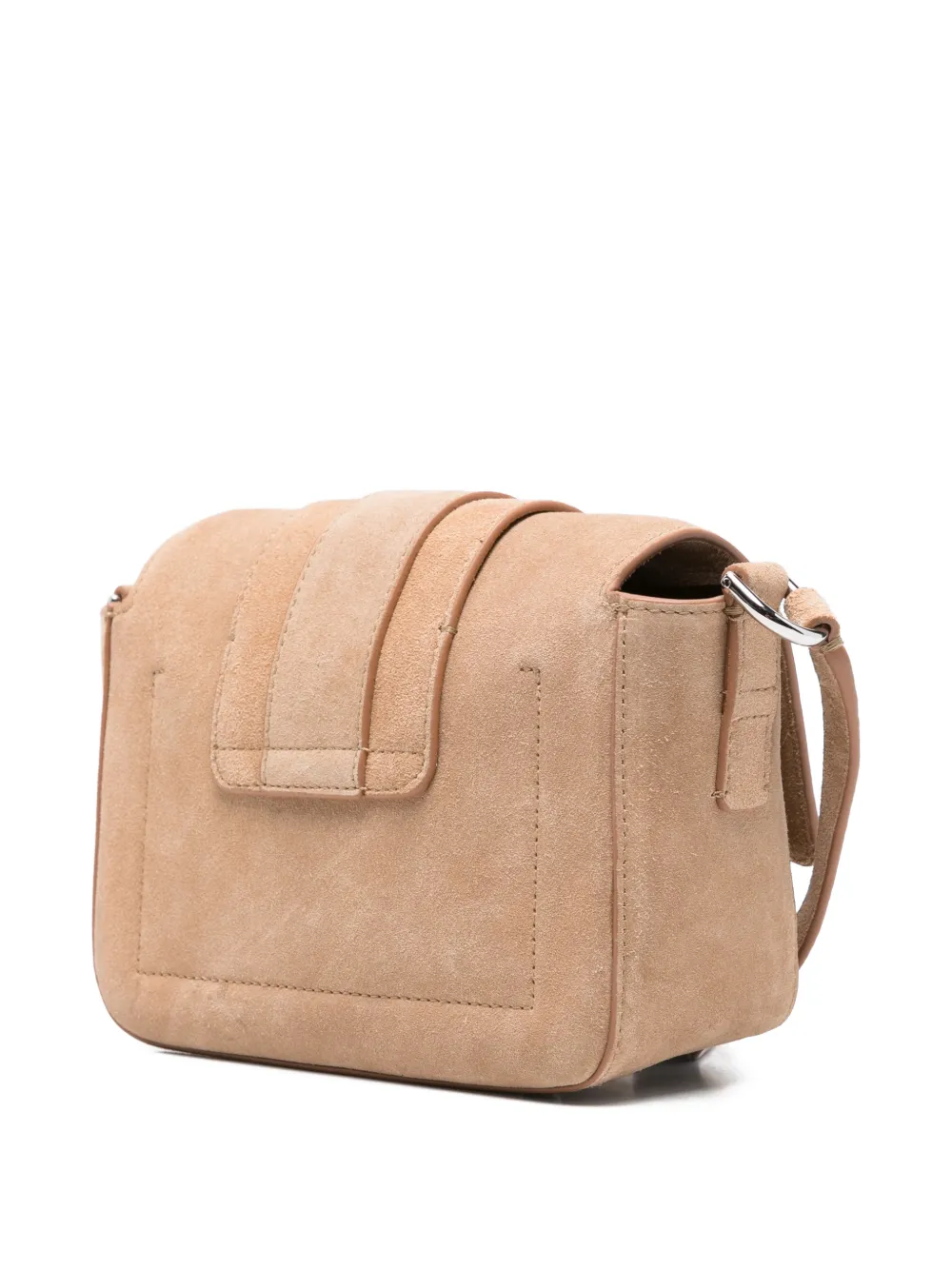  Hogan Trend Flap Suede Shoulder Bag - Neutrals 