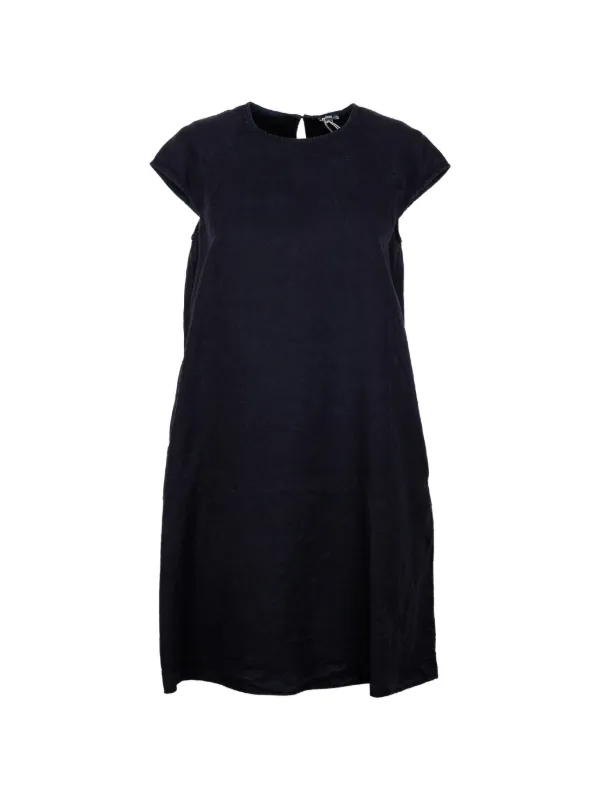 ASPESI Round-neck Mini Dress in Blue