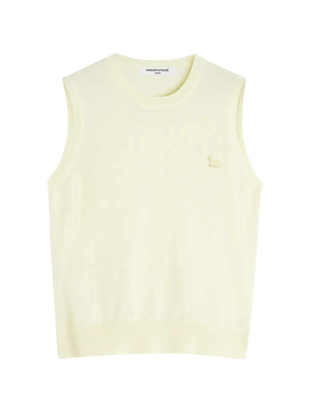 Maison Kitsuné Baby Fox sleeveless sweater - Giallo