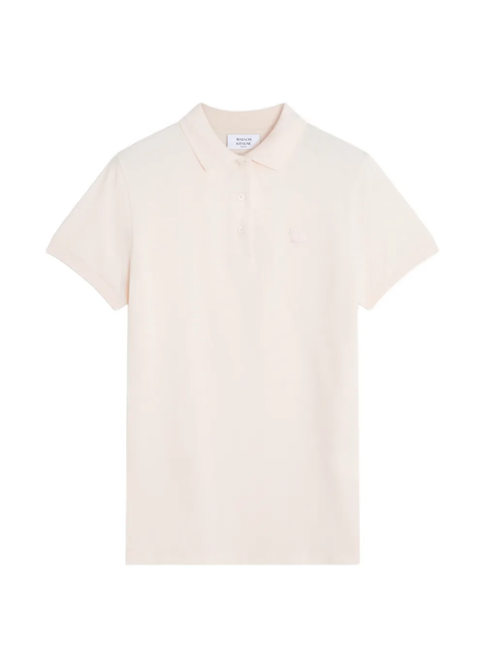 Maison Kitsuné Fox-patch polo shirt - Rosa
