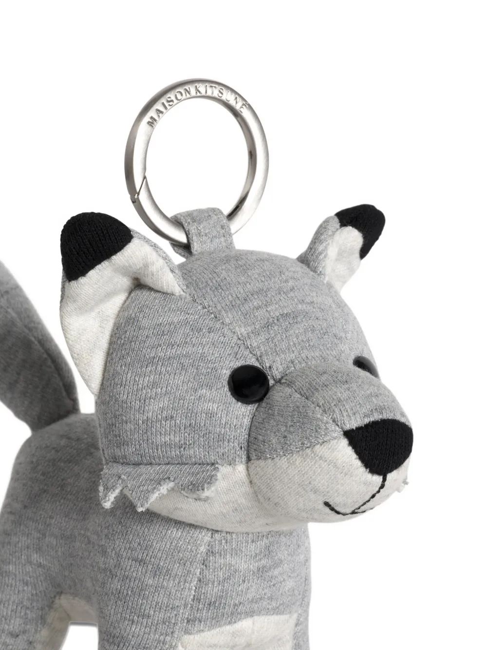 Maison Kitsuné Fox Bag sleutelhanger Grijs