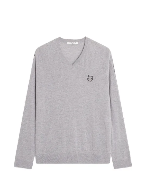 Maison Kitsuné Fox Head セーター | グレー | FARFETCH JP