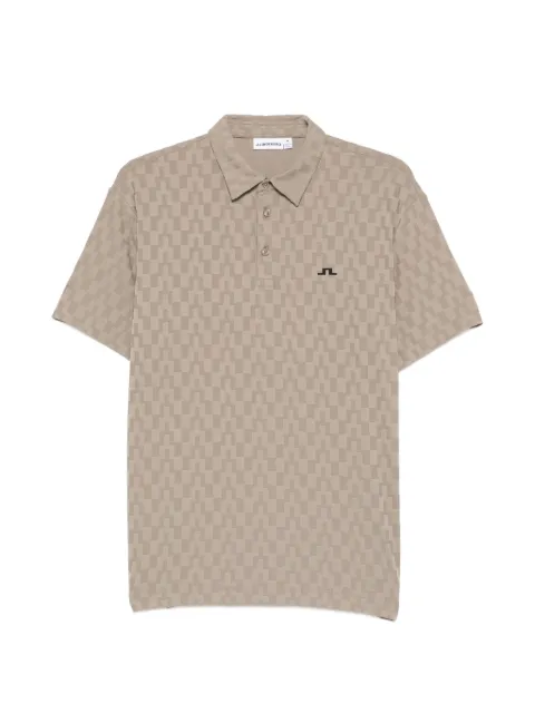 J.Lindeberg Kofe checkered short-sleeve polo