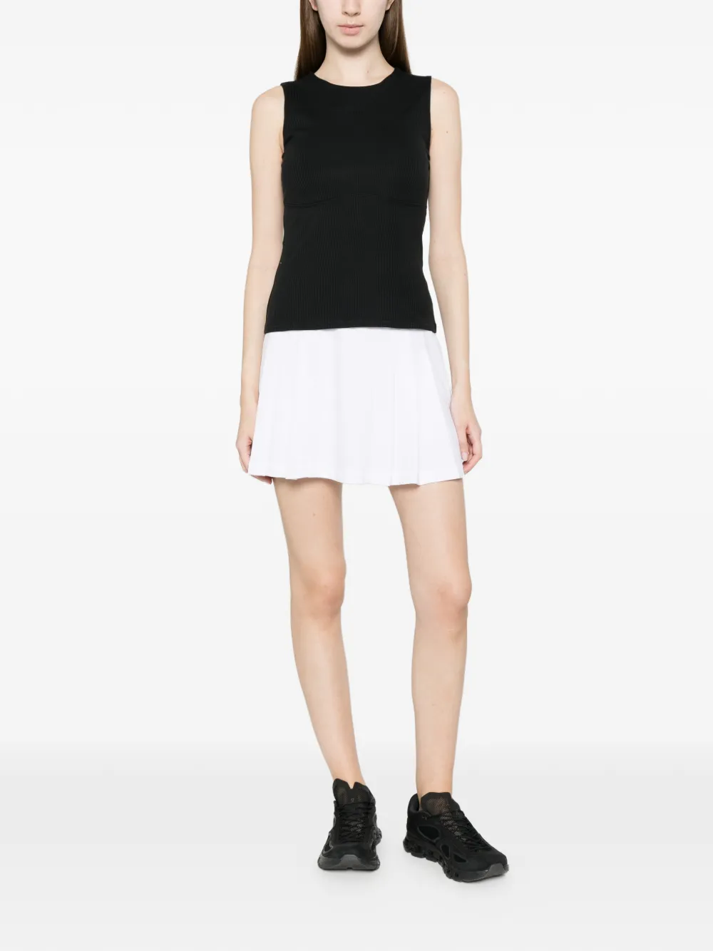  J.lindeberg Pleated Trim Short Skirt - White 