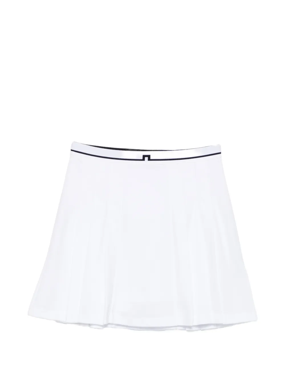 J.Lindeberg pleated trim short skirt - Bianco