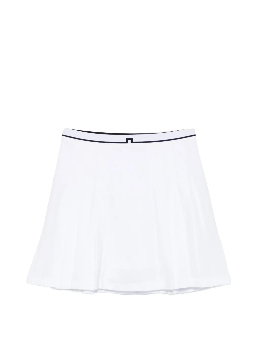 J.Lindeberg pleated trim short skirt - Bianco