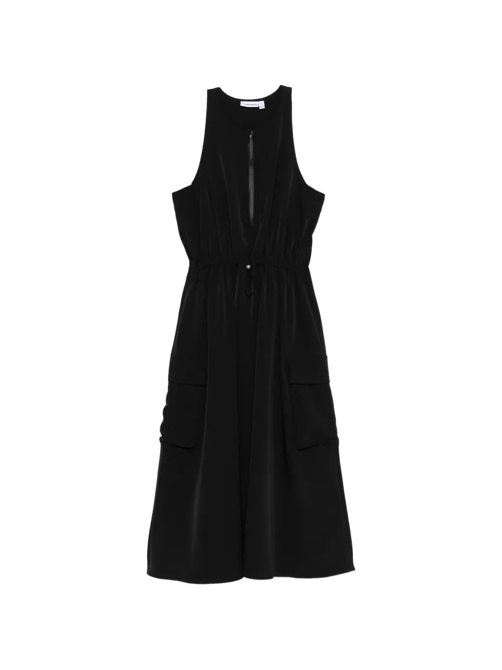 J.Lindeberg Merina drape zip dress - Black