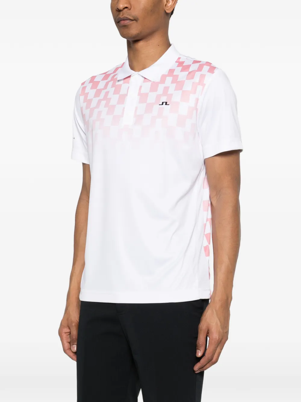  J.lindeberg Print Polo - White 