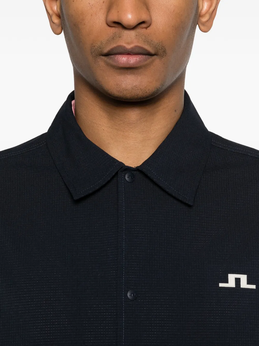 J.Lindeberg Coach shirtjack met logo Blauw