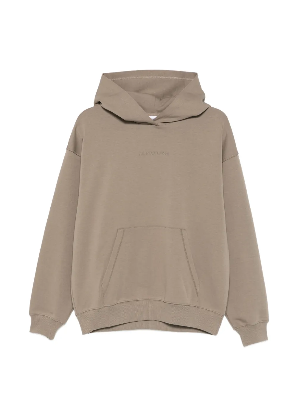 J.Lindeberg Cove hooded pouch pocket sweatshirt - Toni neutri