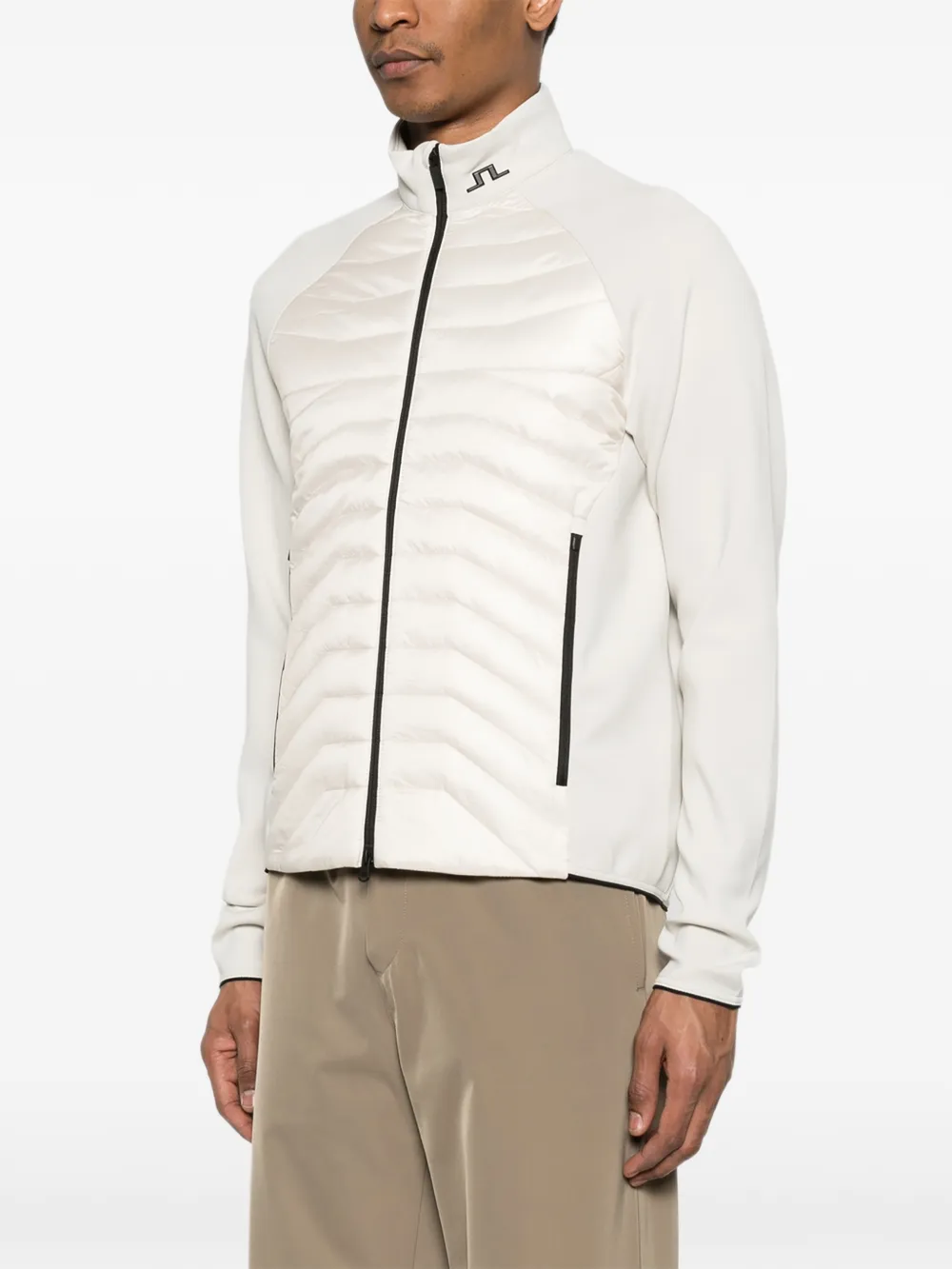  J.lindeberg Quilted Hybrid Jacket - Neutrals 