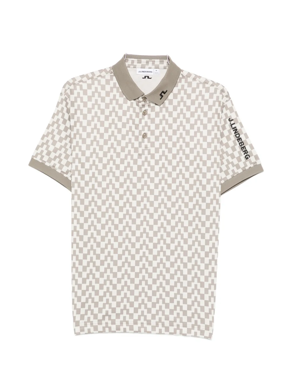 J.Lindeberg Tour tech-print polo - Toni neutri