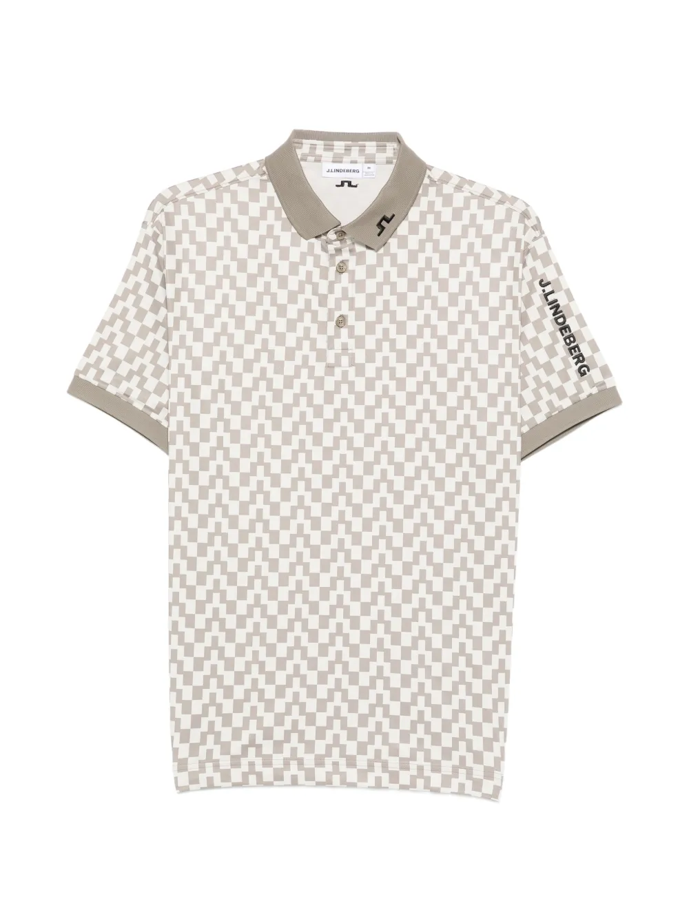 J.Lindeberg Tour tech-print polo - Toni neutri