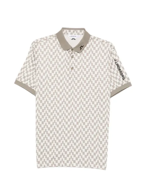 J.Lindeberg Tour Poloshirt mit Tech-Print