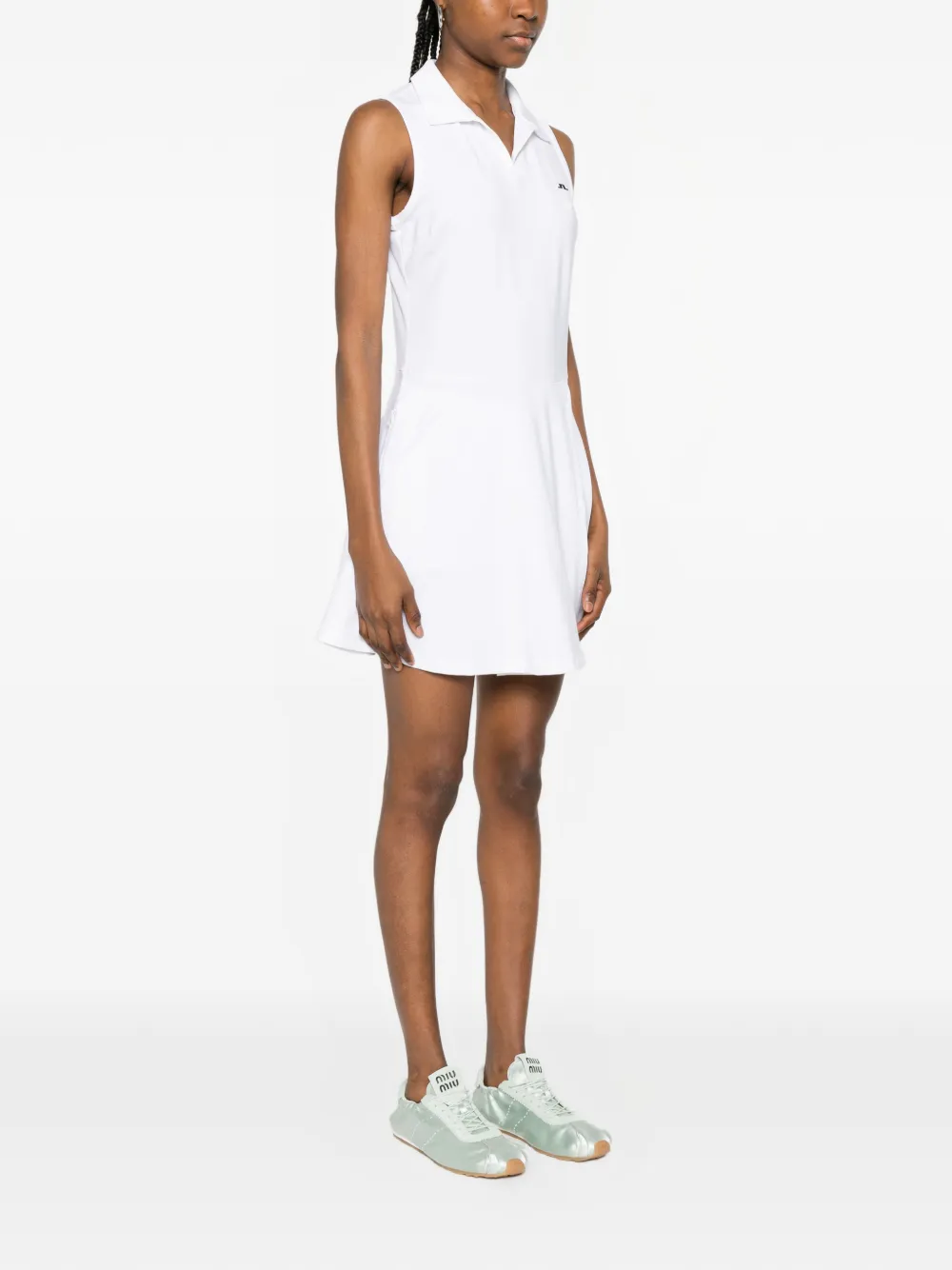J.Lindeberg Maxi-jurk met polokraag Wit