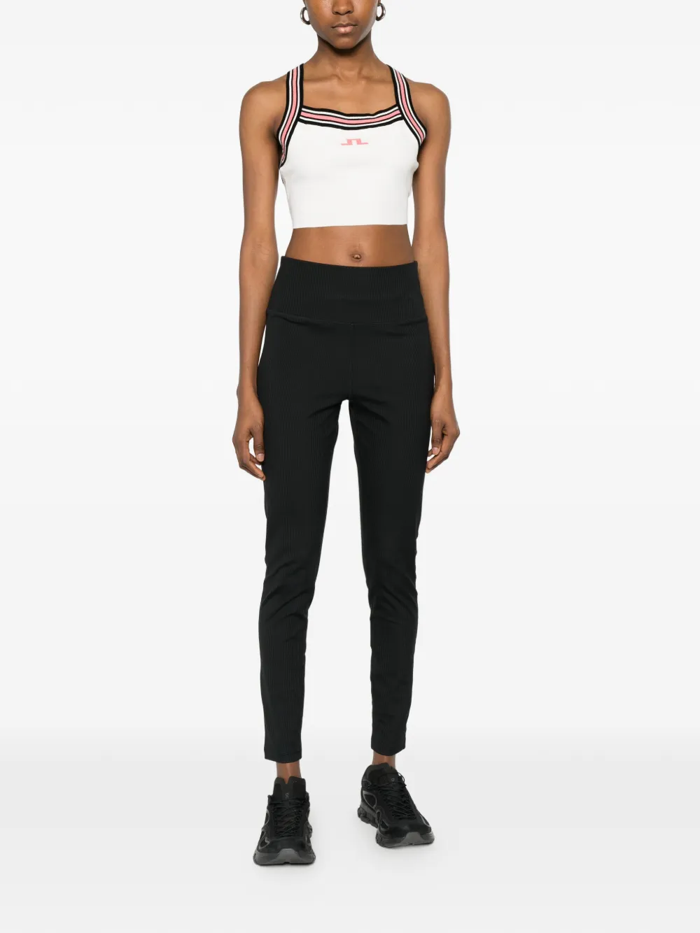 J.Lindeberg Nori gebreide cropped top Wit