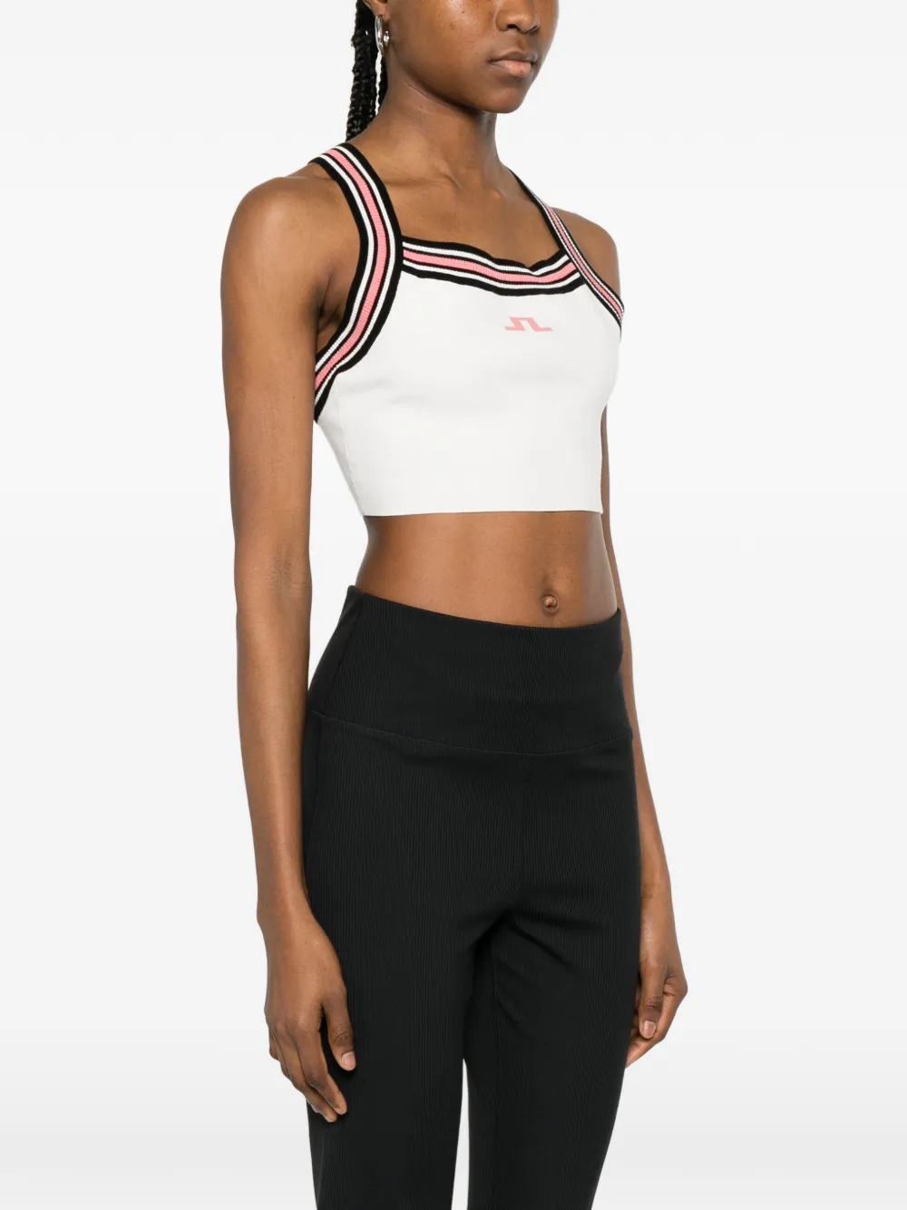 J.Lindeberg Nori gebreide cropped top Wit