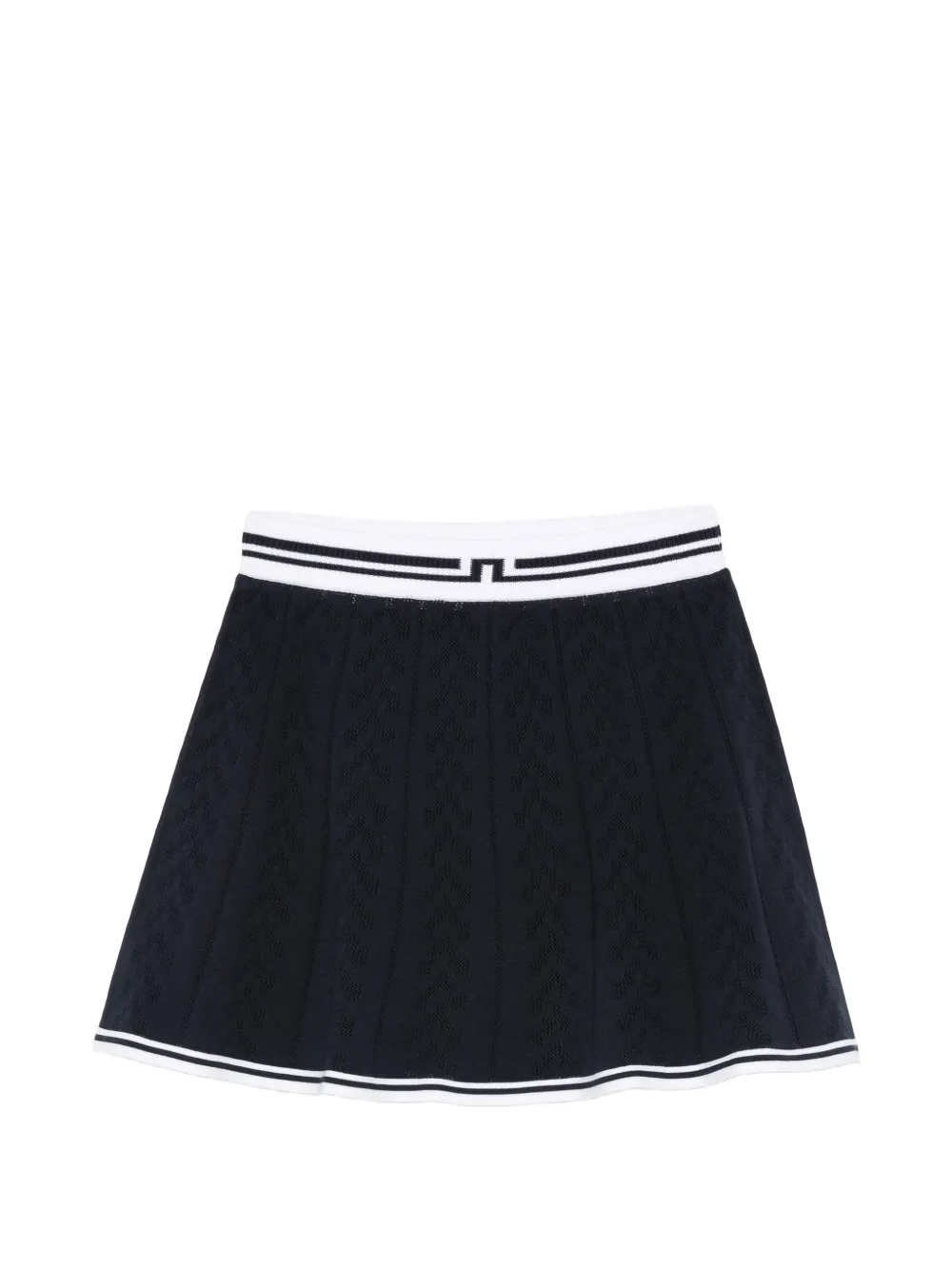 J.Lindeberg Pamela pointelle knitted short skirt - Blu