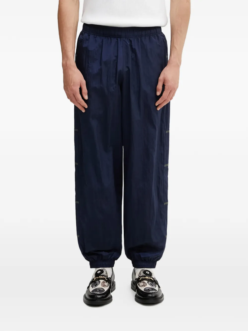 adidas zip detail trousers - Blu