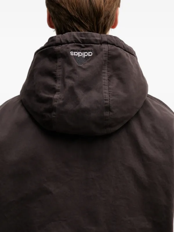 Adidas Hooded Zip Jacket | Brown | FARFETCH