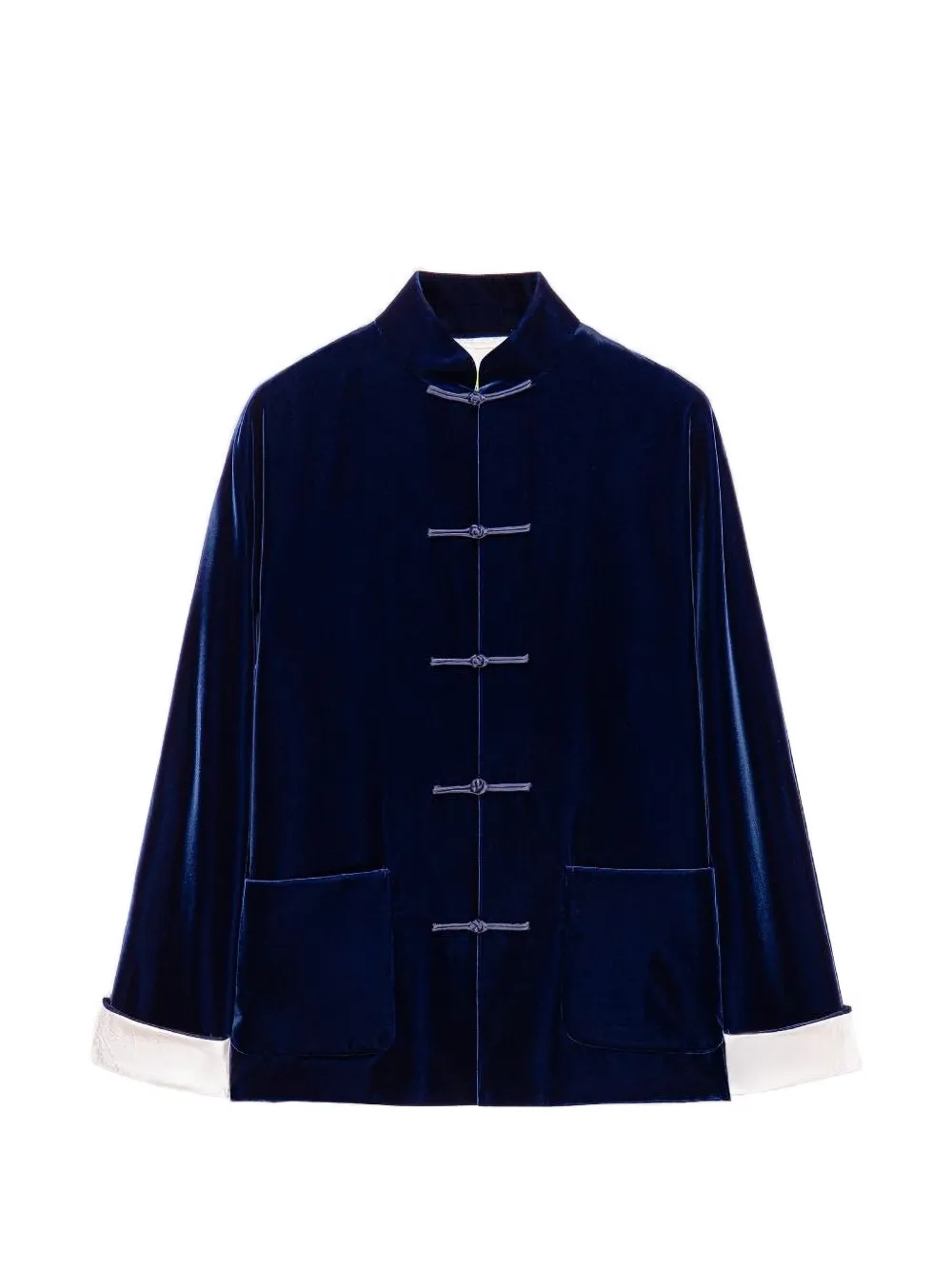 Knot-Button Pocket Jacket