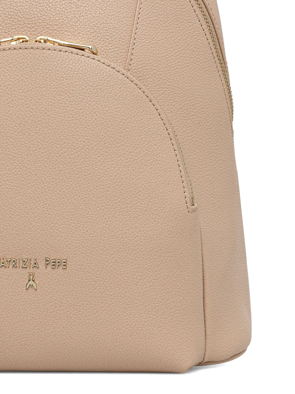  Patrizia Pepe Logo-lettering Backpack - Neutrals 