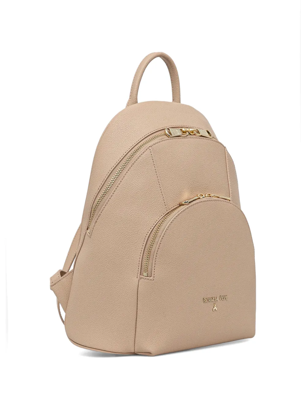  Patrizia Pepe Logo-lettering Backpack - Neutrals 