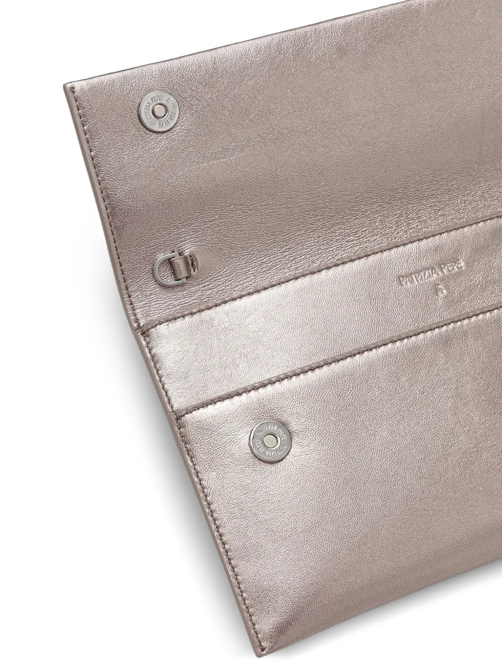 Patrizia Pepe Clutch met Fly-applicatie en ketting Zilver