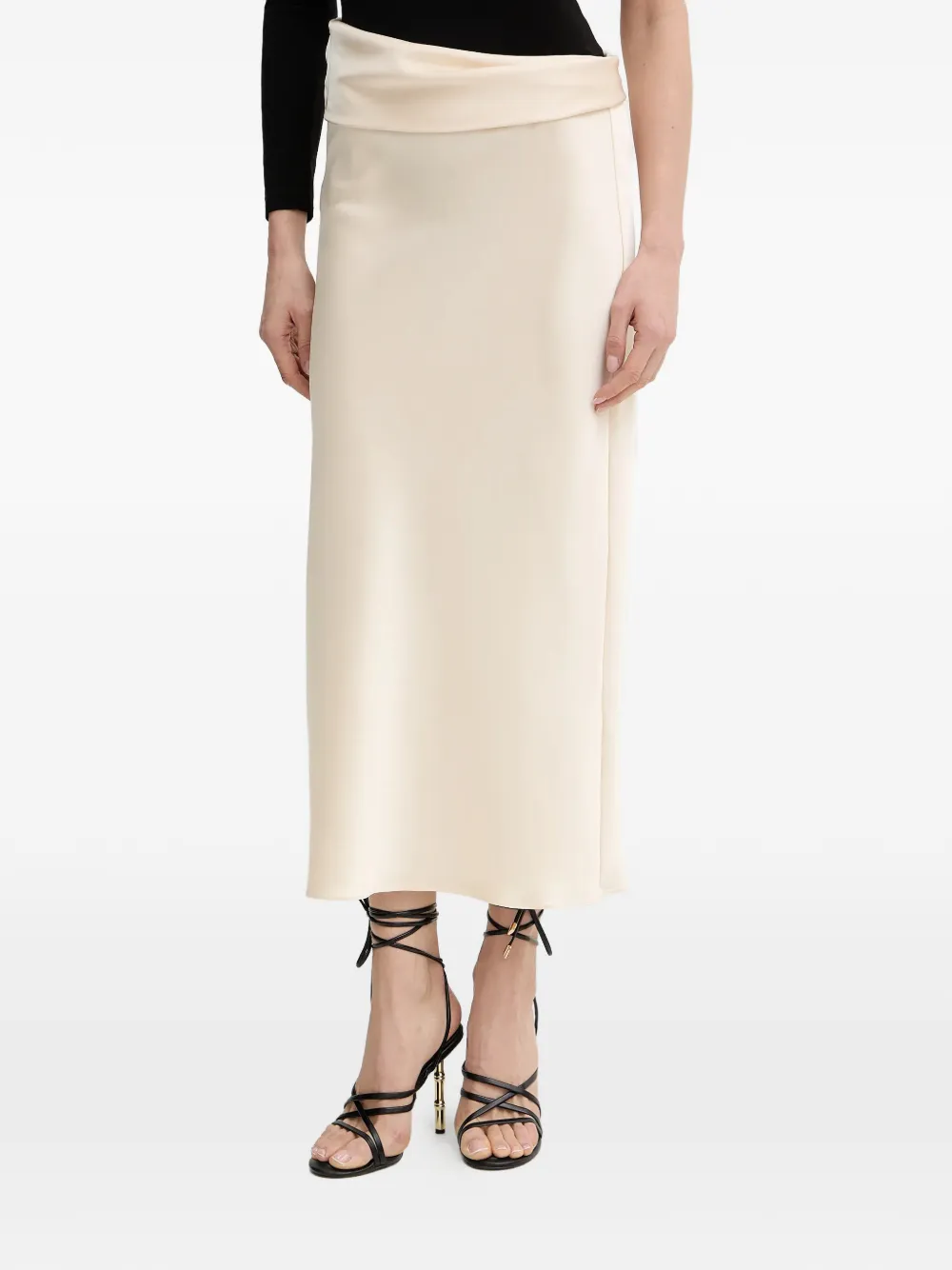 Patrizia Pepe draped midi skirt - Giallo