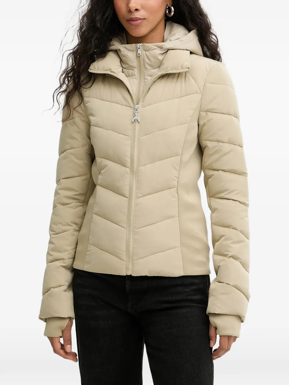 Patrizia Pepe hooded padded jacket - Toni neutri