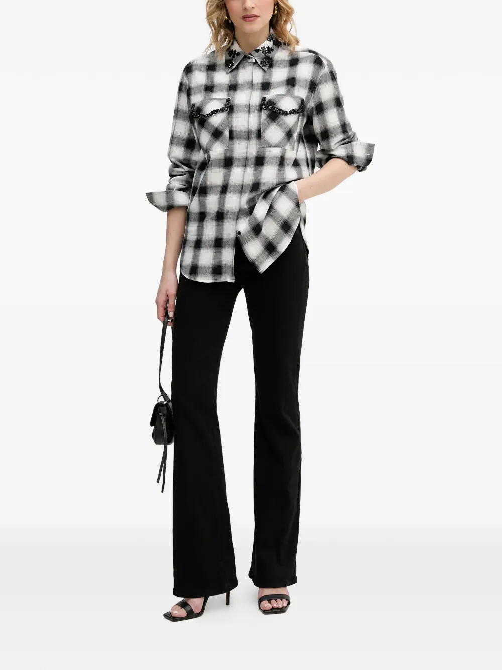 Patrizia Pepe Flared jeans Zwart