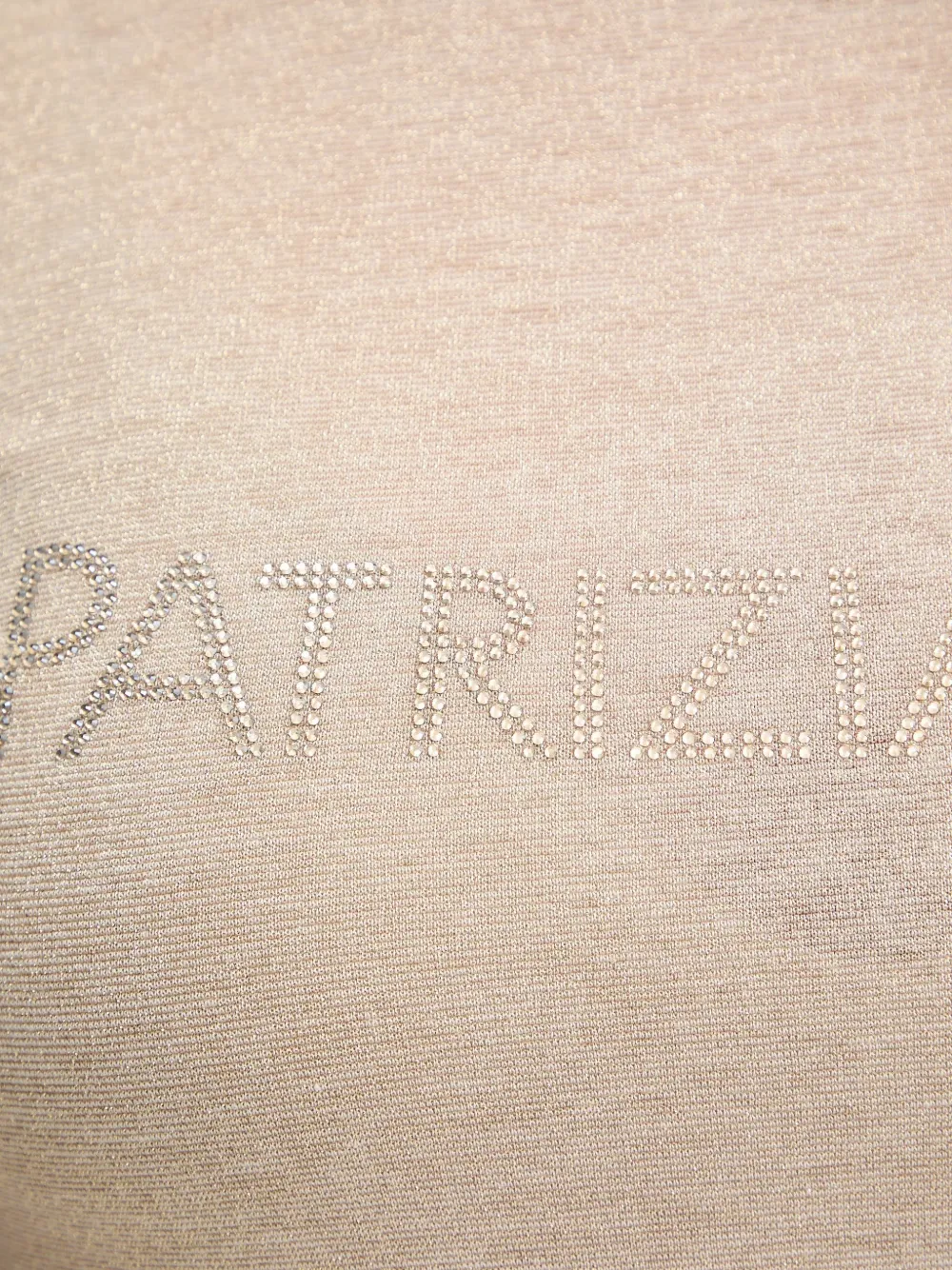 Patrizia Pepe T-shirt met stras Beige