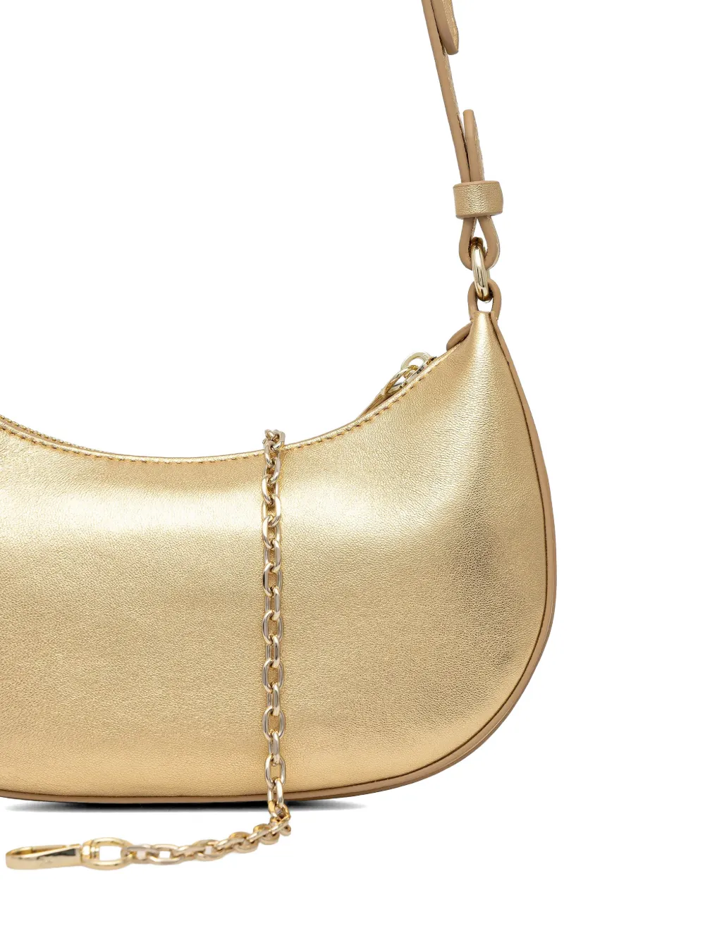 Patrizia Pepe Crossbodytas met logo Goud
