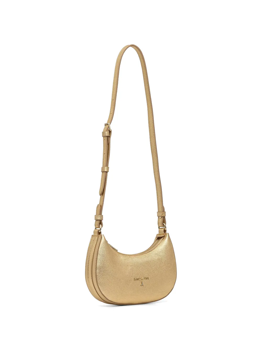 Patrizia Pepe Crossbodytas met logo Goud