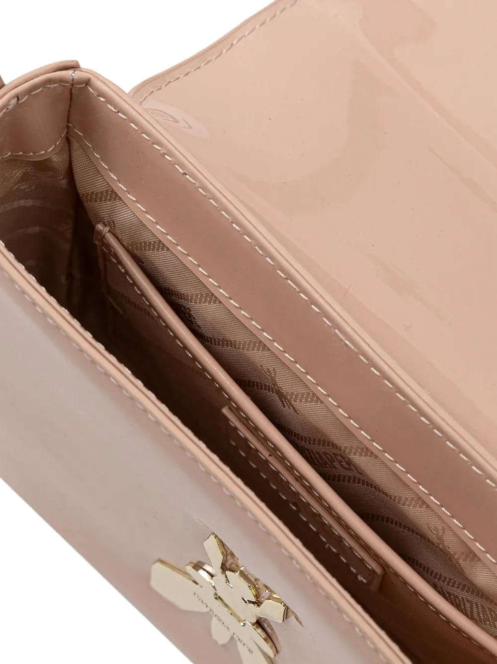 Patrizia Pepe Crossbodytas met logo Roze