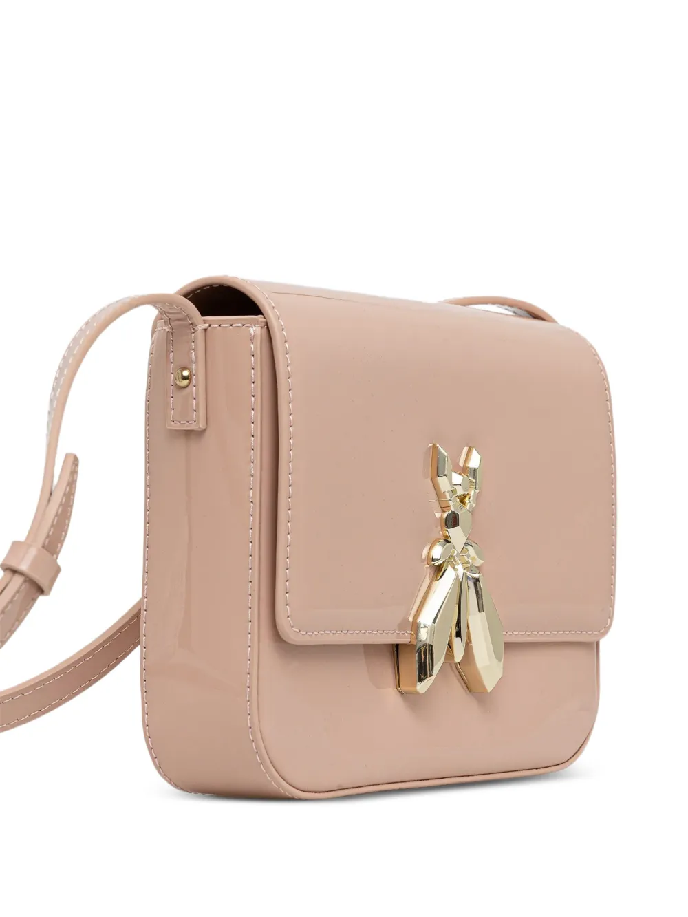 Patrizia Pepe Crossbodytas met logo Roze