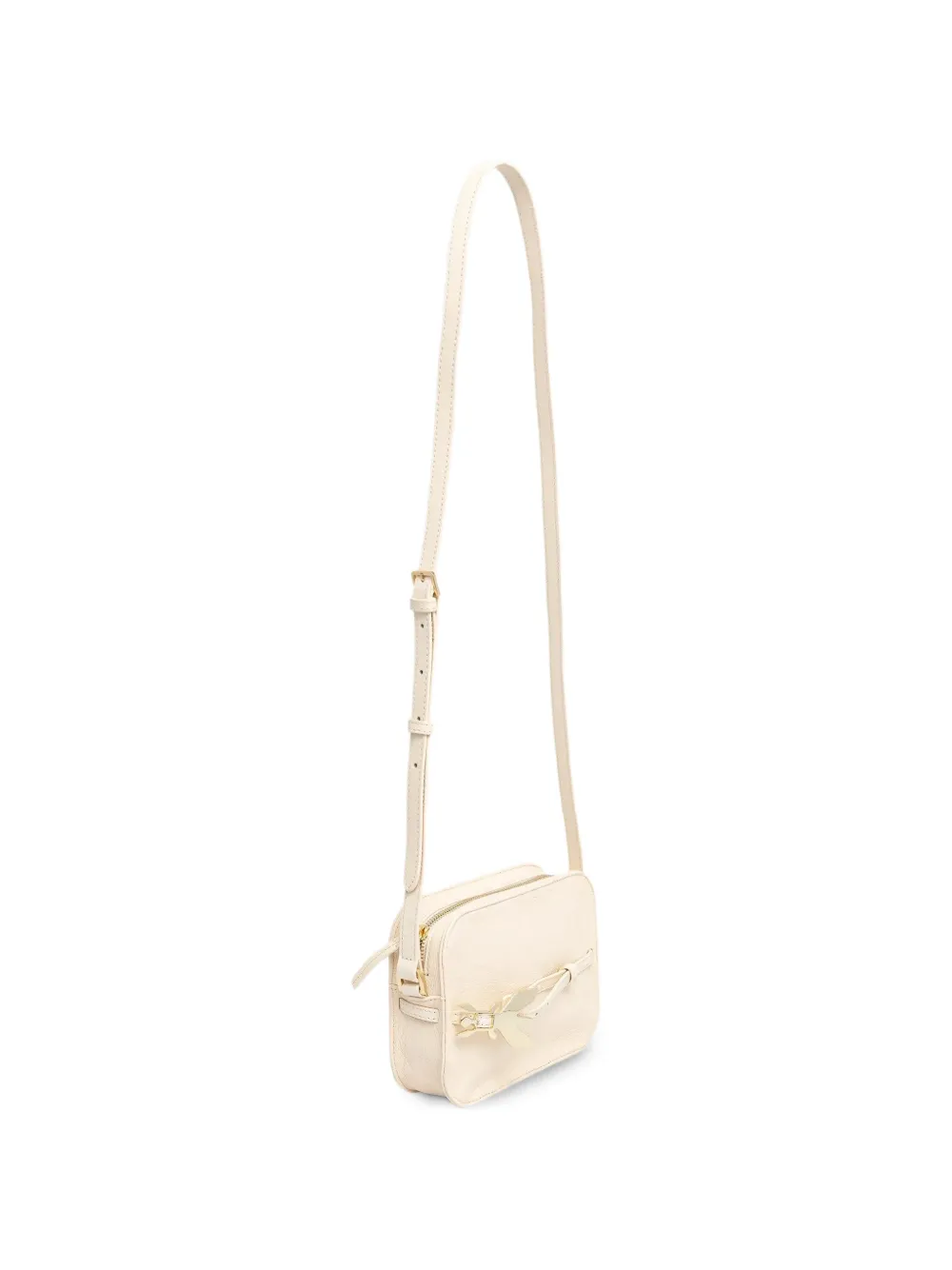  Patrizia Pepe Fly Plaque Crossbody Bag - Neutrals 