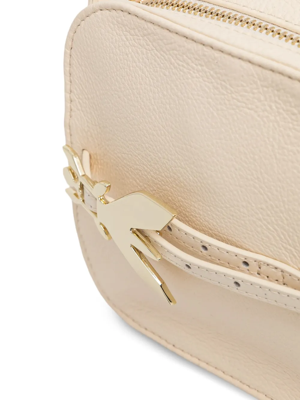 Patrizia Pepe Crossbodytas met logoplakkaat Beige