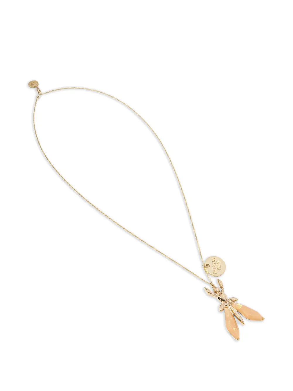 Patrizia Pepe fly-pendant necklace - Oro
