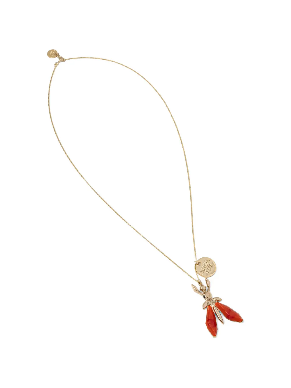 Patrizia Pepe fly-pendant necklace - Oro