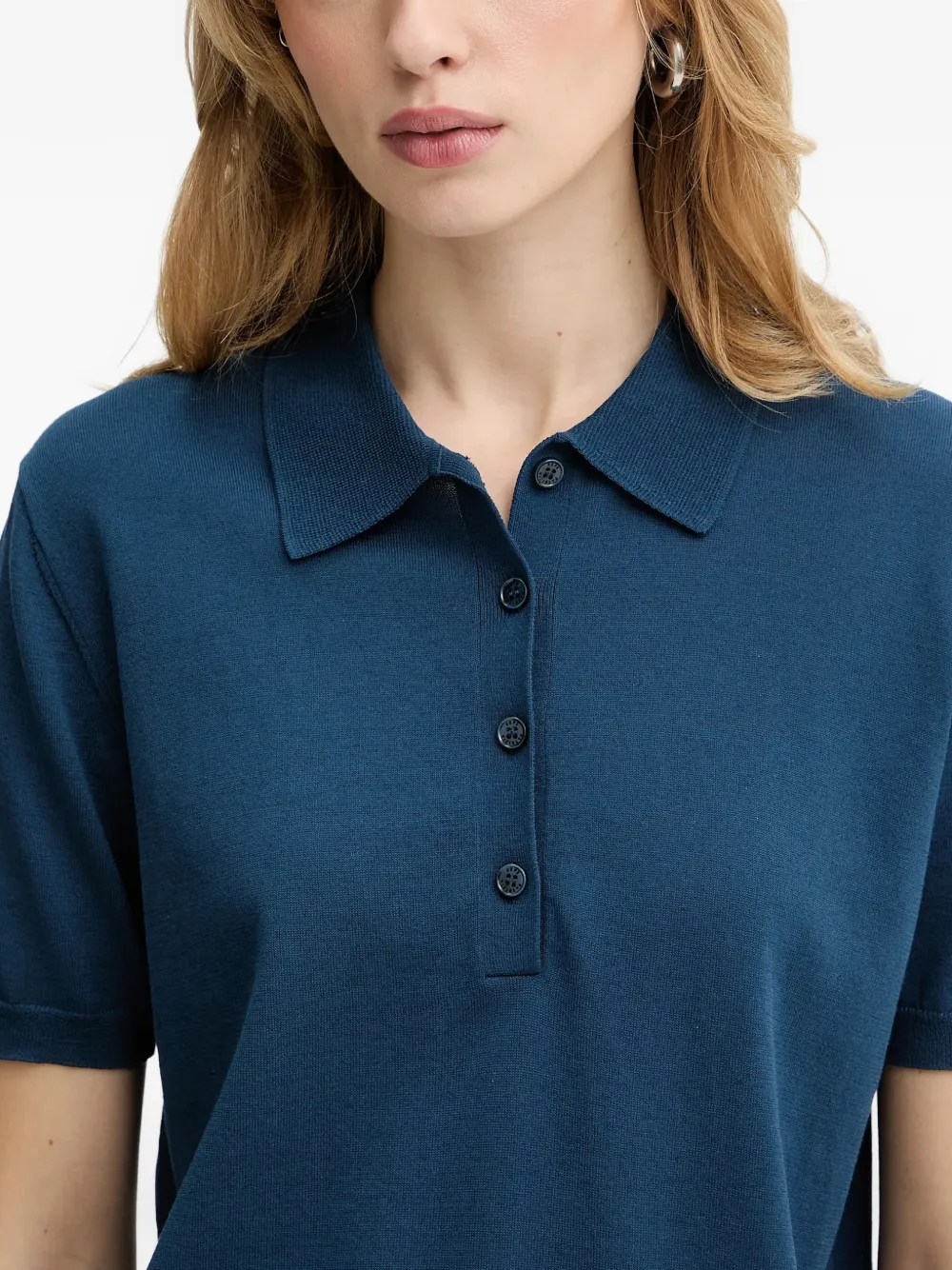 Patrizia Pepe Polotop met knopen Blauw