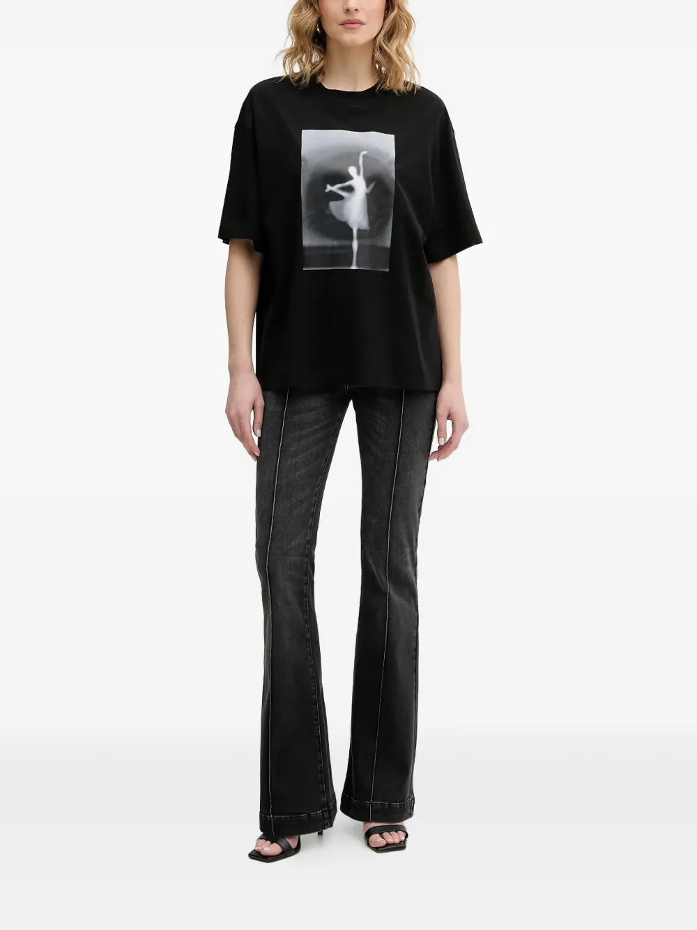 Patrizia Pepe Flared jeans Zwart