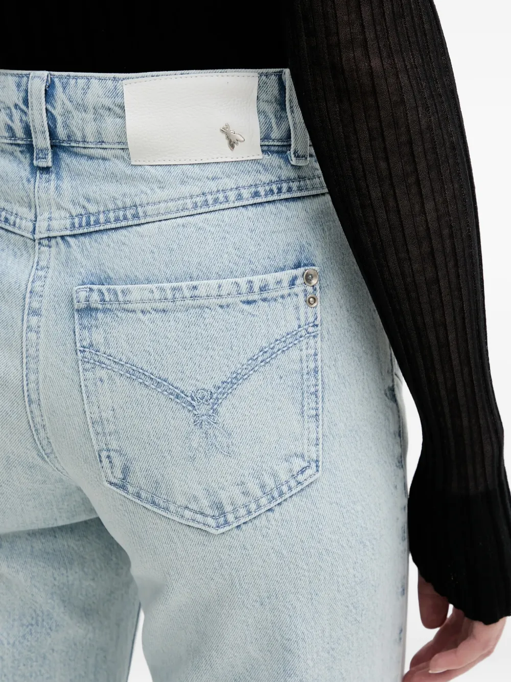 Patrizia Pepe Jeans met riemlussen Blauw