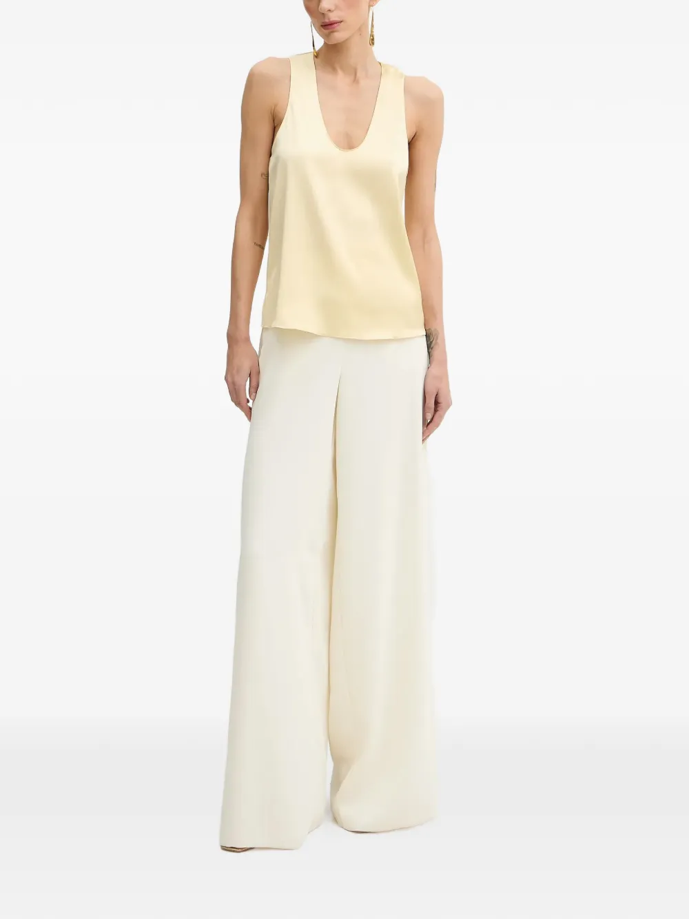  Patrizia Pepe V-neck Blouse - Yellow 