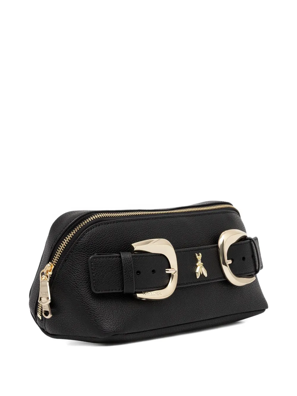  Patrizia Pepe Buckle Zip Makeup Bag - Black 