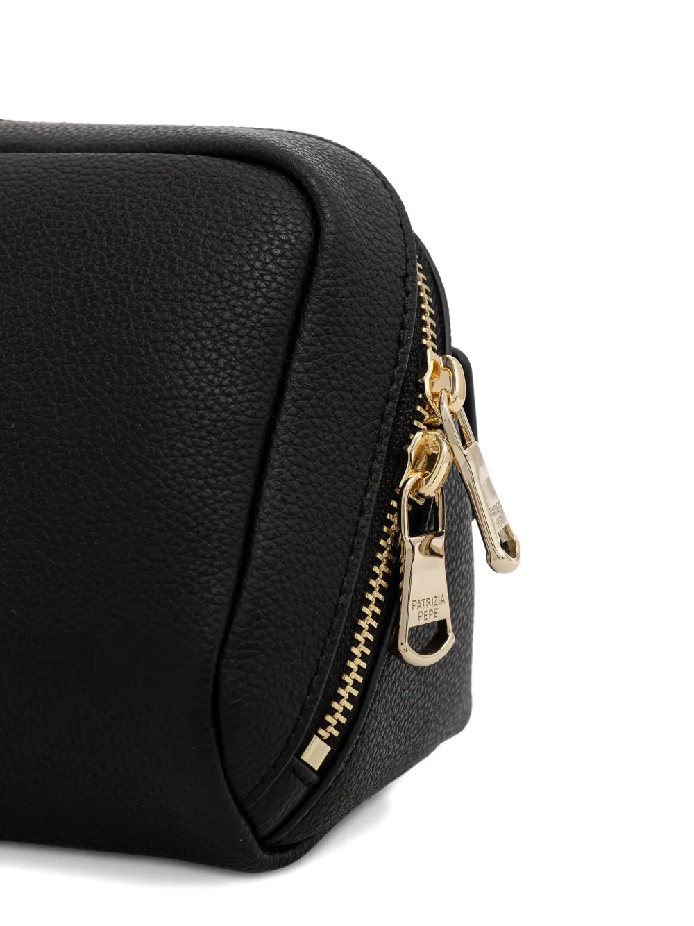 Patrizia Pepe Make-up tas met rits en gesp Zwart