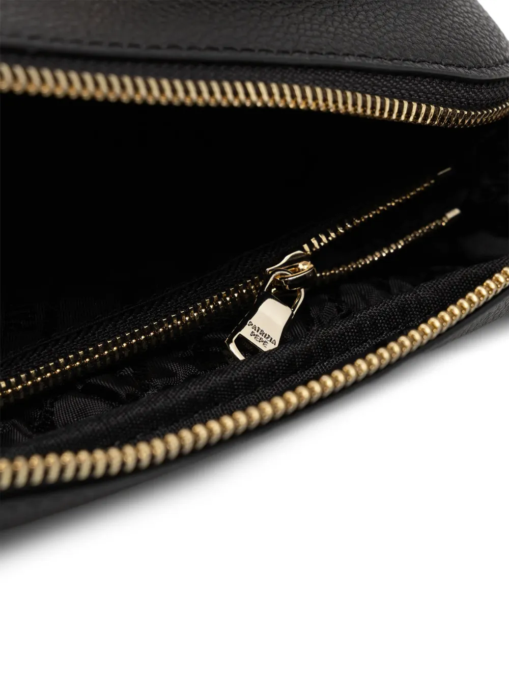 Patrizia Pepe Make-up tas met rits en gesp Zwart