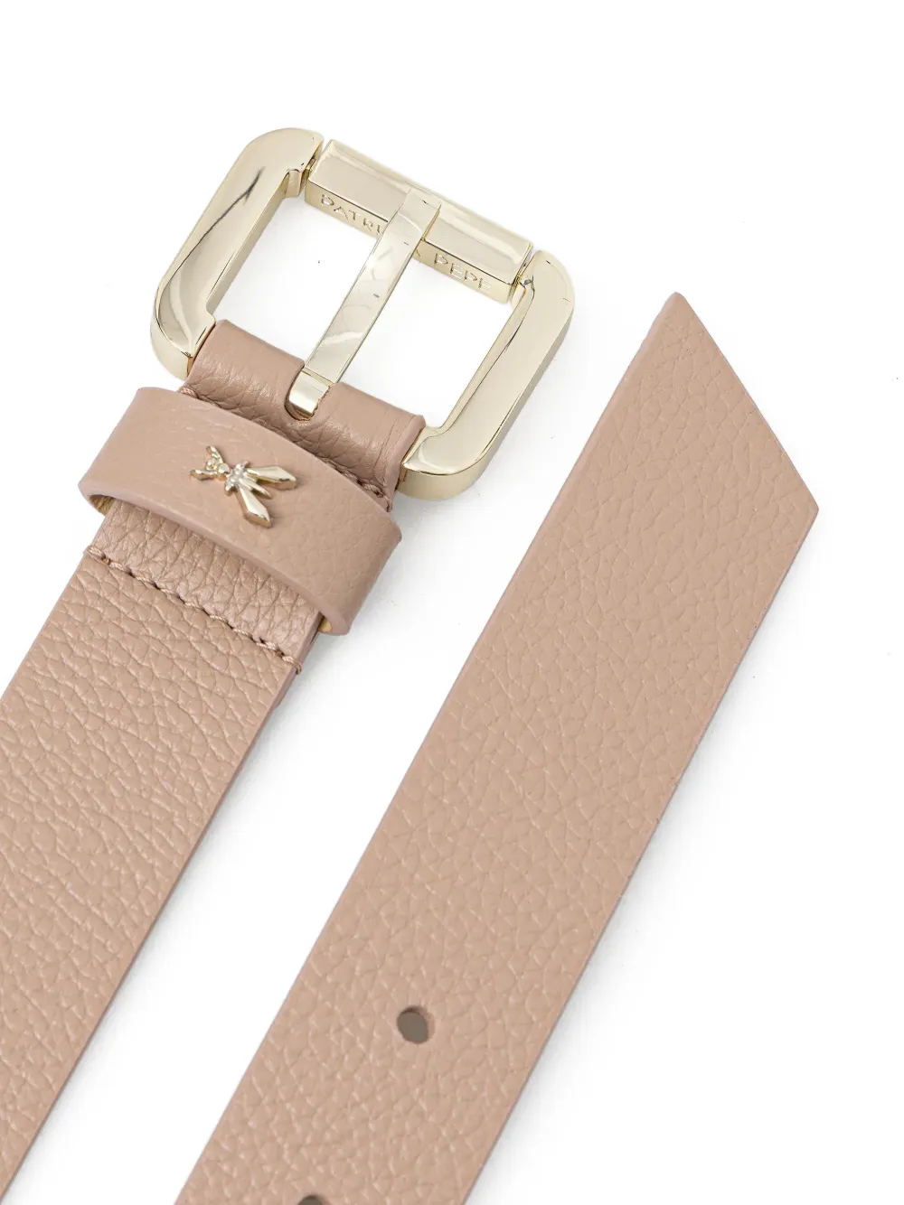 Patrizia Pepe Gespriem met logo Beige
