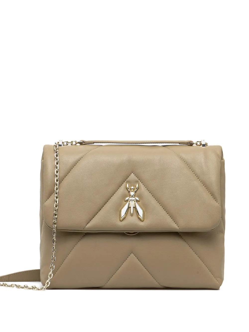 Patrizia Pepe Fly padded cross body bag - Toni neutri