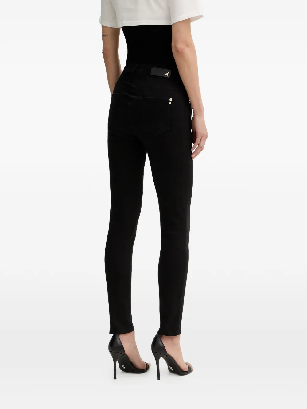  Patrizia Pepe Vaqueros Con Botones - Negro 